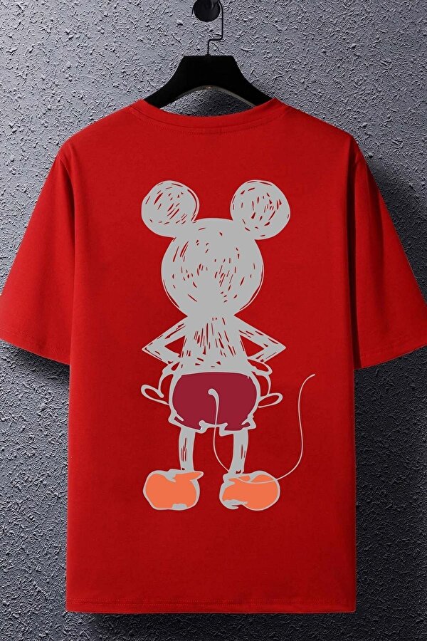 Unisex Mause Baskılı T-shirt - FLO 3 Al 1 Öde