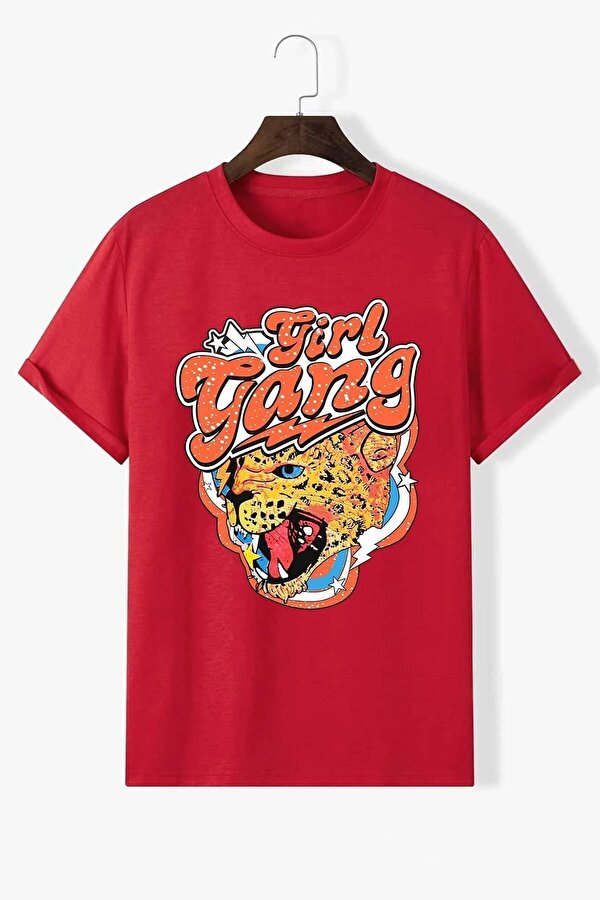 Unisex Girl Gang Baskılı T-shirt - 3 Al 1 Öde