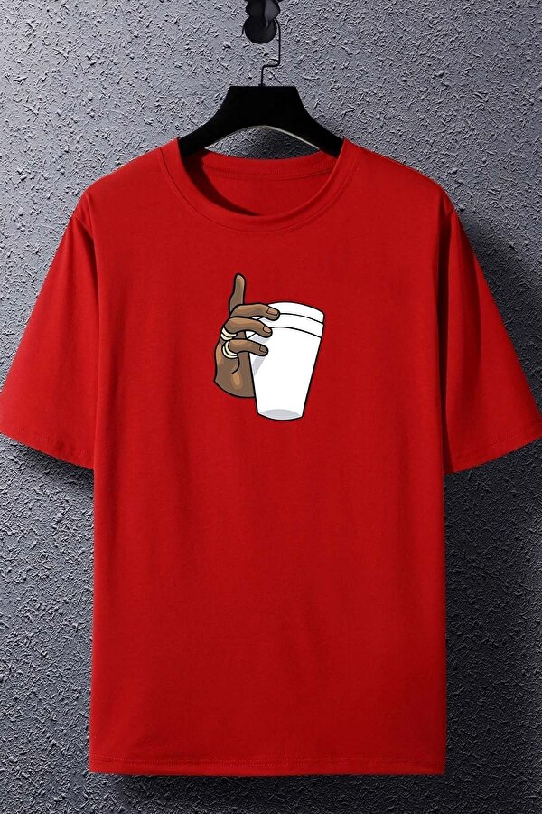 Unisex Tupac Coffee Baskılı T-shirt - FLO 3 Al 1 Öde