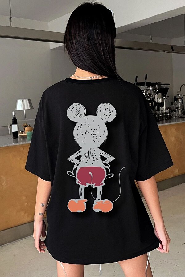 Unisex Mause Baskılı T-shirt - 3 Al 1 Öde