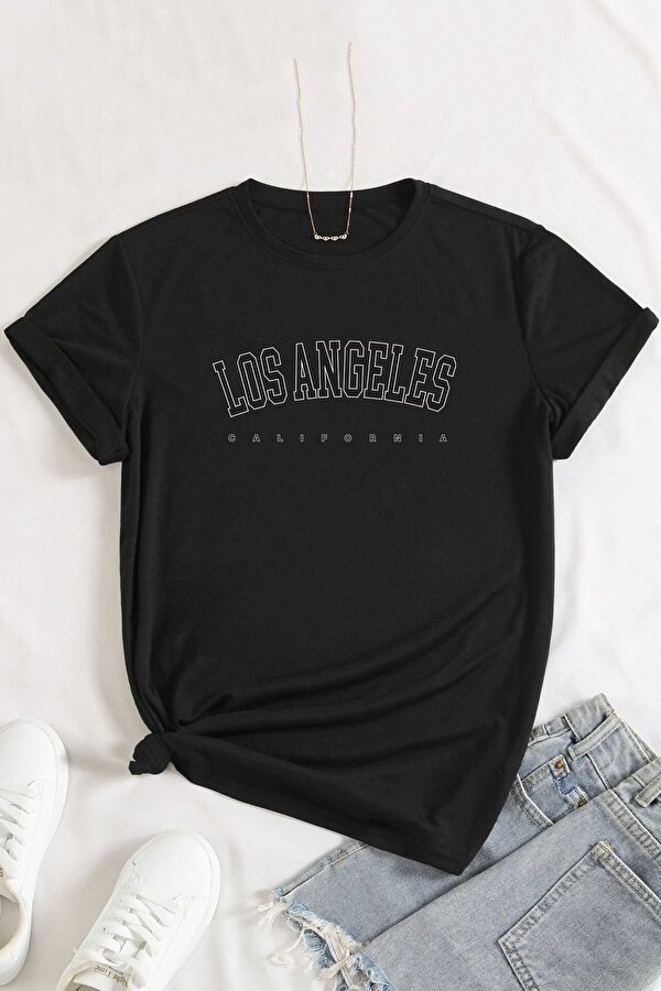 Unisex Los Angles Tasarım Tshirt - 3 Al 1 Öde