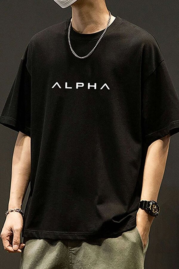 Unisex Alpha Baskılı T-shirt - FLO 3 Al 1 Öde