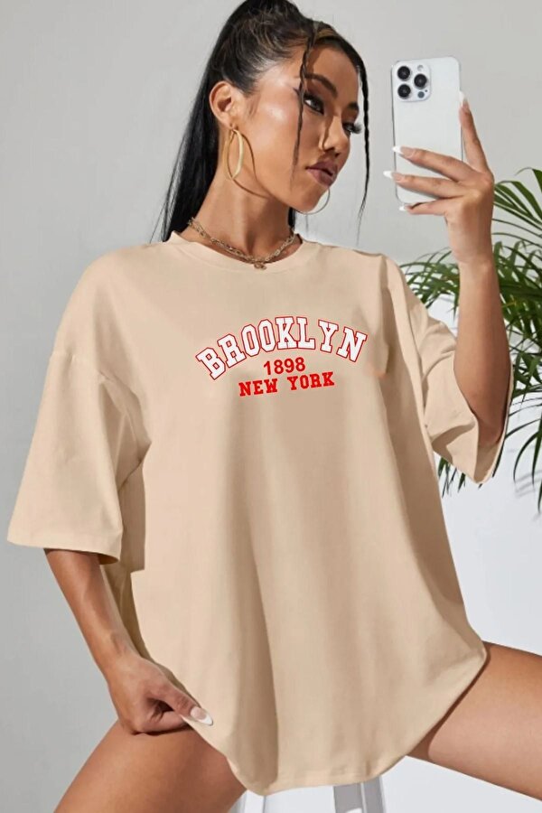 Unisex Brooklyn Baskılı T-shirt - FLO 3 Al 1 Öde