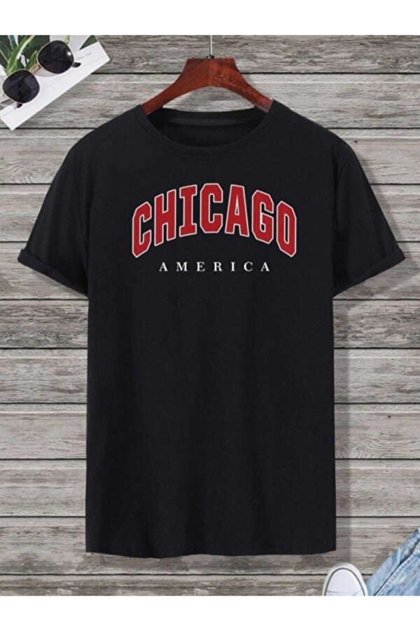 Chicago Baskılı T-shirt - FLO 3 Al 1 Öde
