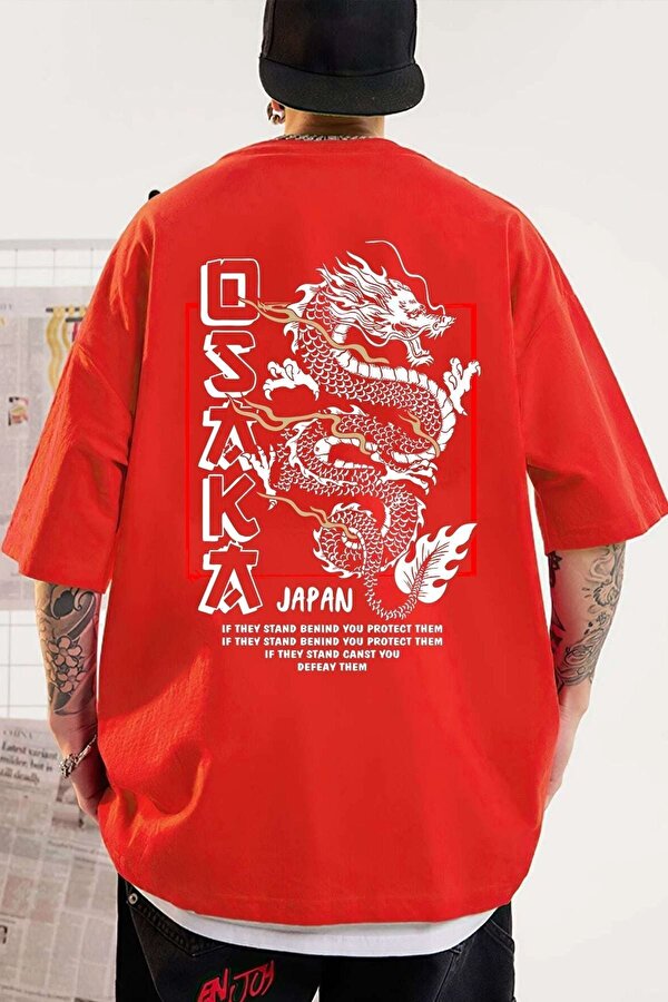 Unisex Osaka Baskılı T-shirt - FLO 3 Al 1 Öde