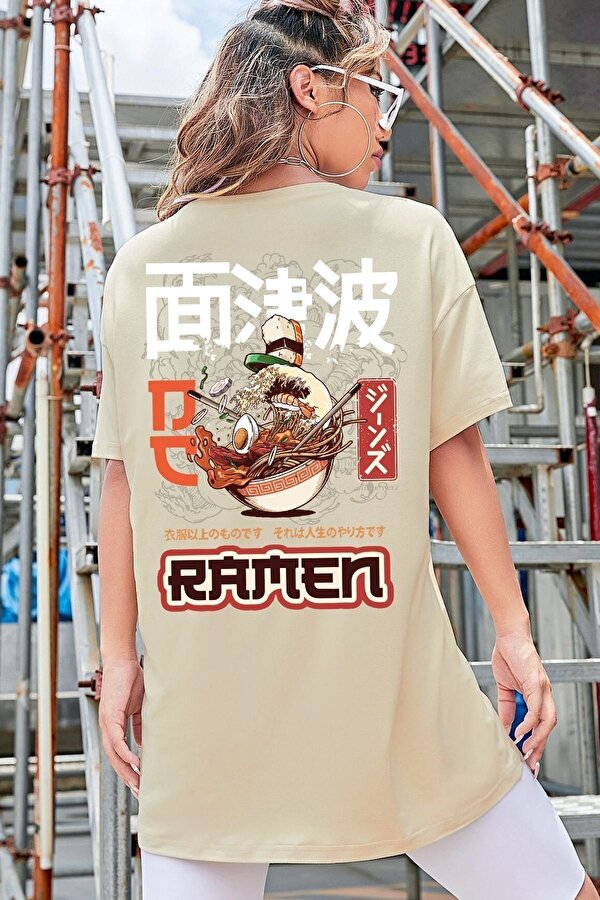 Unisex Ramen Baskılı T-shirt - 3 Al 1 Öde