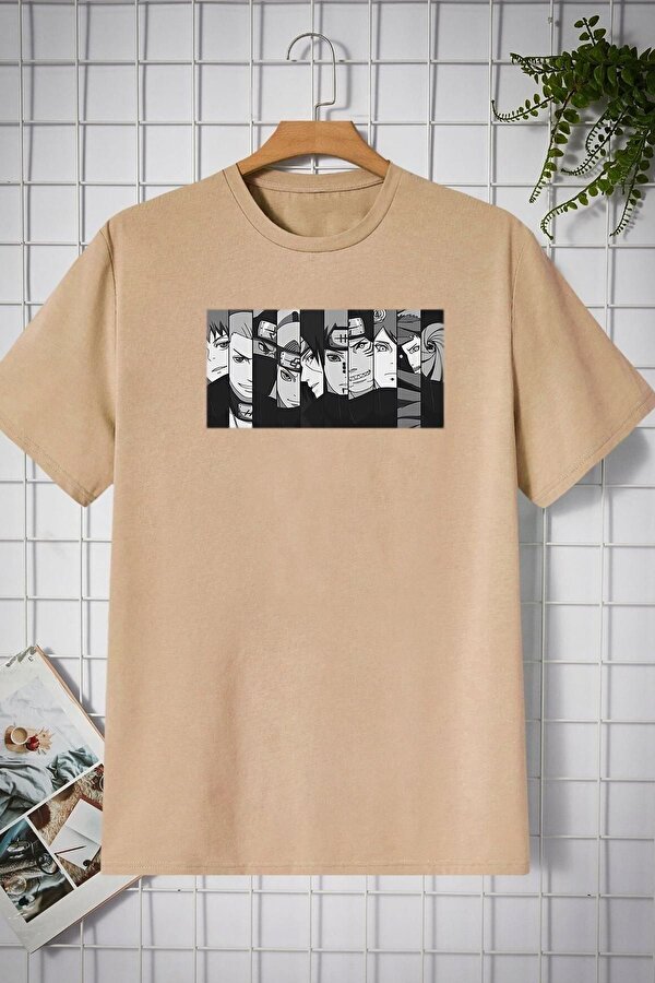 Unisex Naruto Baskılı T-shirt - 3 Al 1 Öde