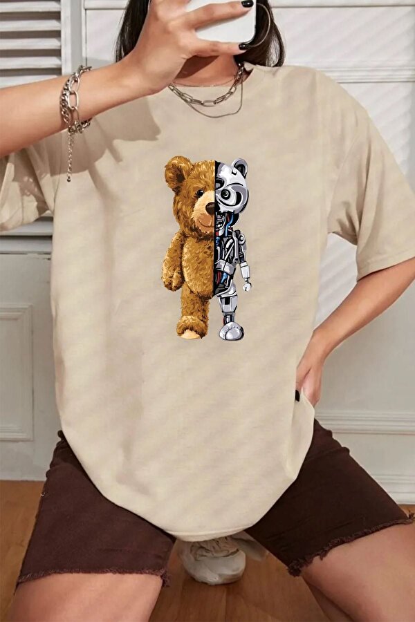 Unisex Boys Bear Baskılı T-shirt - FLO 3 Al 1 Öde