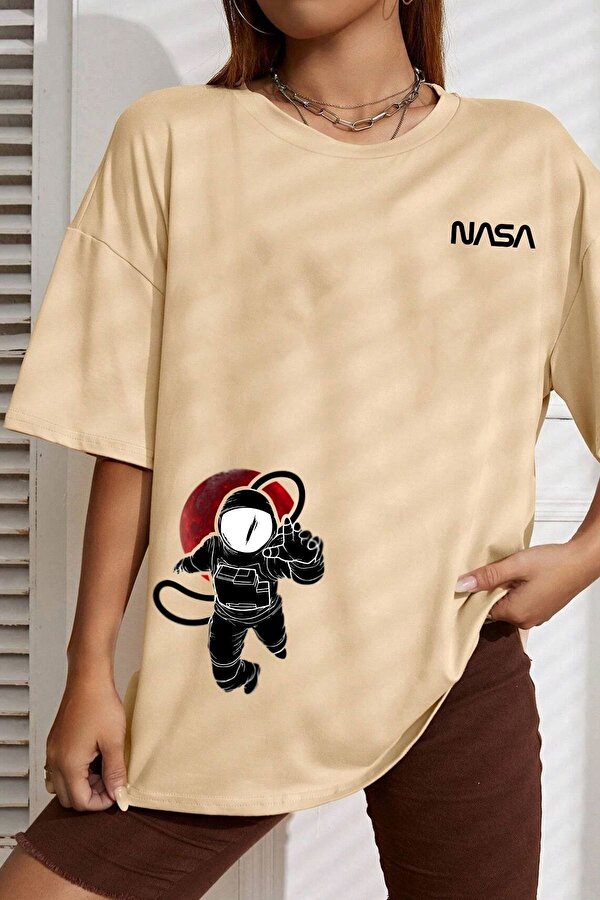Unisex Nasa Baskılı T-shirt - 3 Al 1 Öde