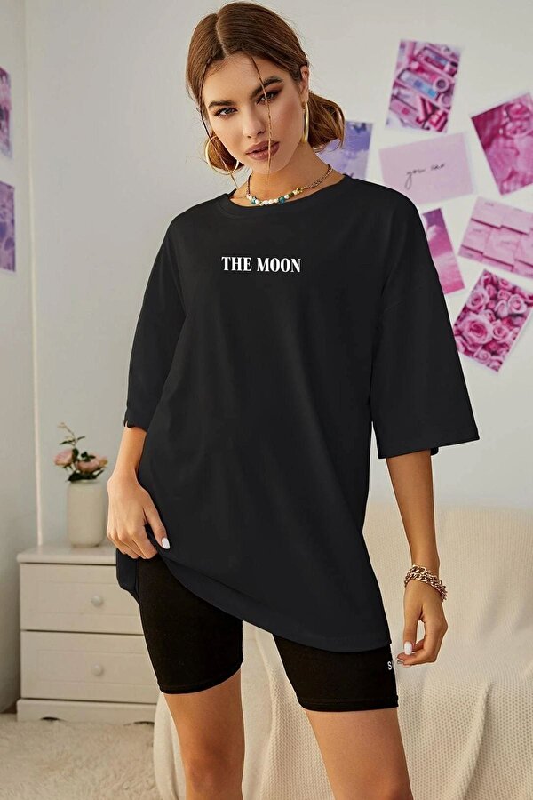 Unisex The Moon Baskılı T-shirt - FLO 3 Al 1 Öde