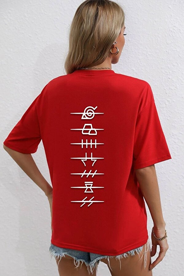 Unisex Ninja Akatsuki Baskılı T-shirt - 3 Al 1 Öde