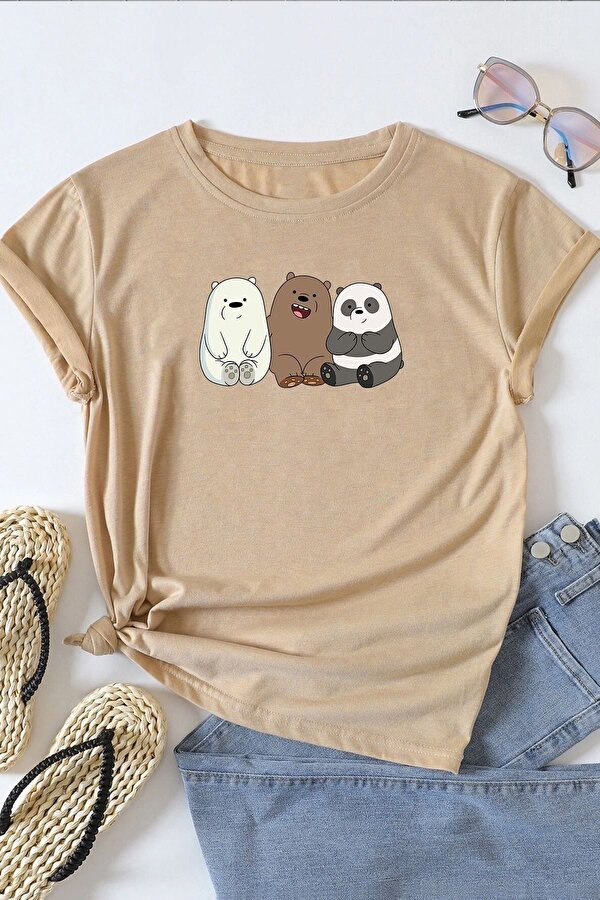 Unisex Kafadar Ayılar Tasarım Tshirt - 3 Al 1 Öde