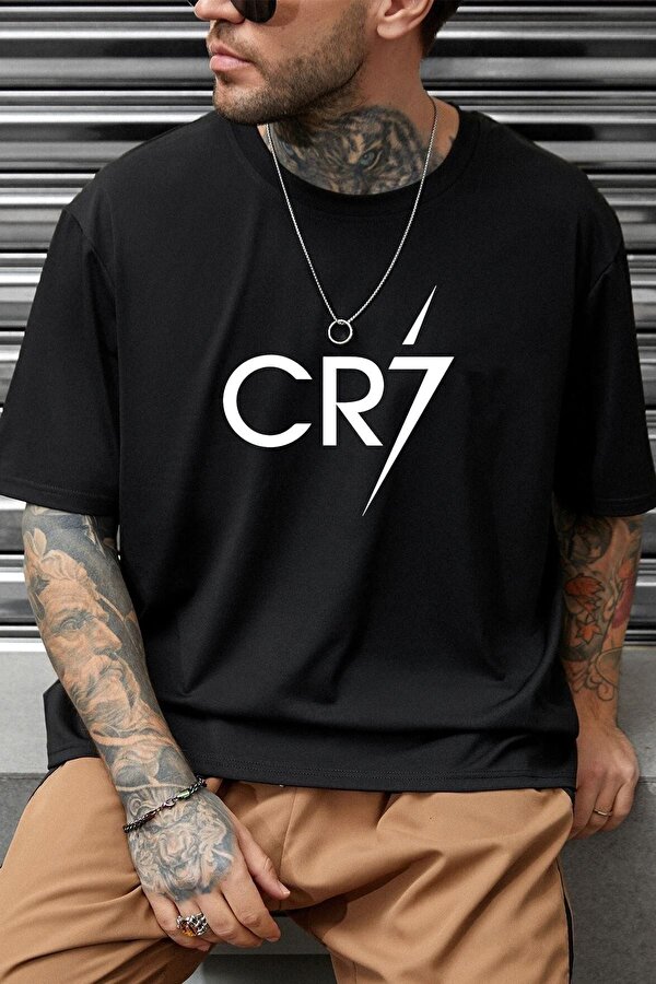 Unisex Cr7 Baskılı T-shirt - 3 Al 1 Öde