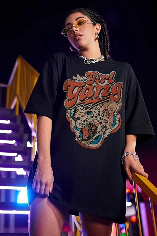 Girl Gang Baskılı Tasarım Tshirt - 3 Al 1 Öde