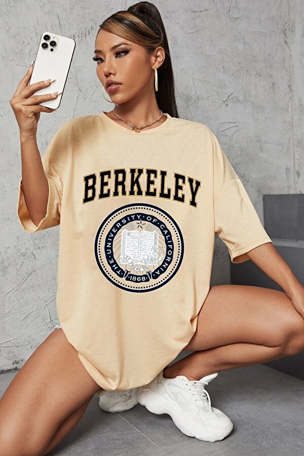 Unisex Berkeley Baskılı T-shirt - 3 Al 1 Öde