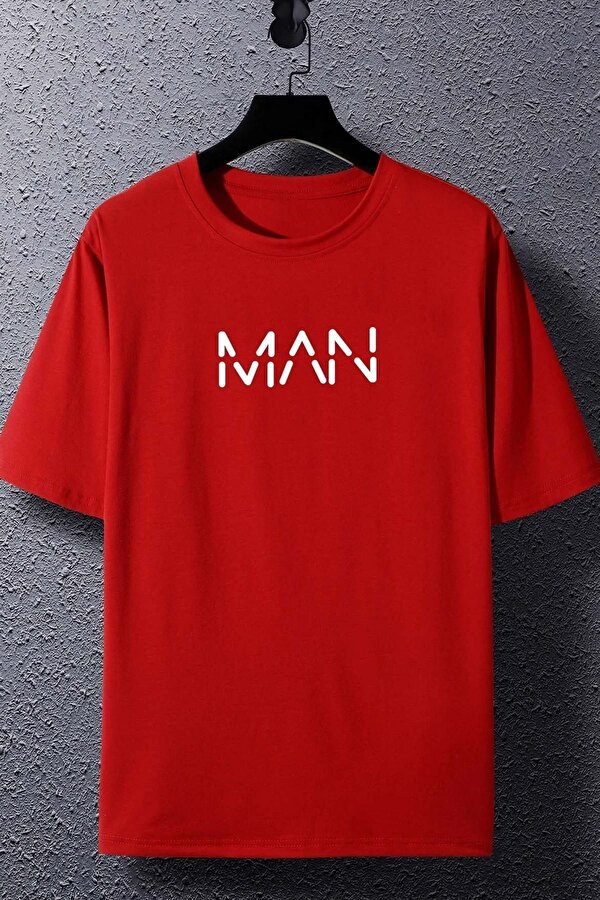 Unisex Man Baskılı T-shirt - 3 Al 1 Öde