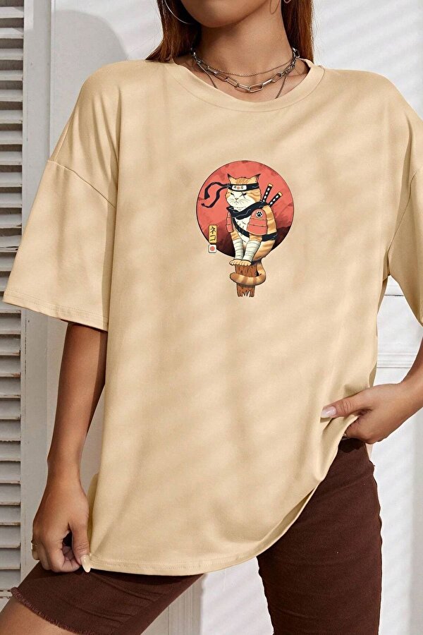 Unisex Shinobi Baskılı T-shirt - 3 Al 1 Öde