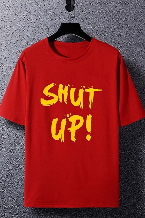 Unisex Shut Up Baskılı T-shirt - 3 Al 1 Öde