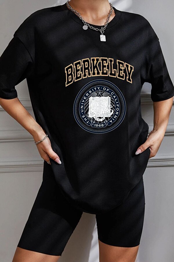 Unisex Berkeley Baskılı T-shirt - 3 Al 1 Öde