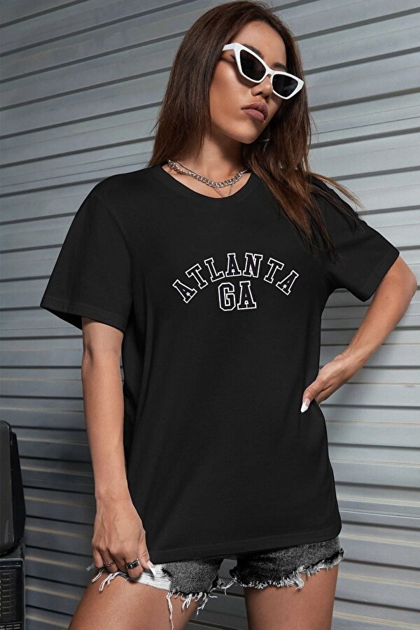 Unisex Atlanta Baskılı T-shirt - FLO 3 Al 1 Öde