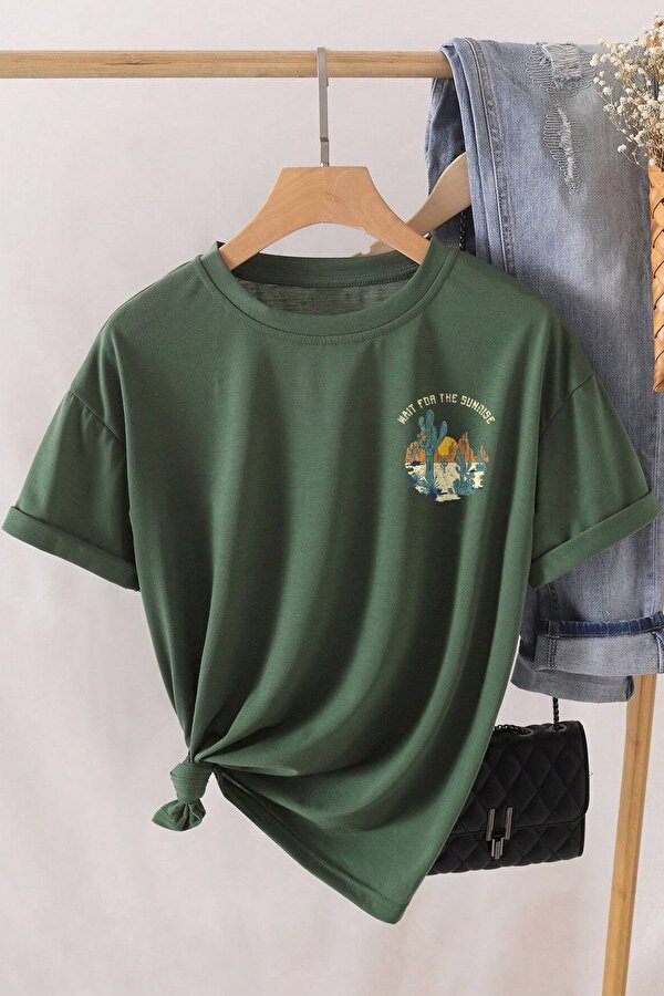 Unisex Arizona Baskılı Oversize Tshirt - 3 Al 1 Öde