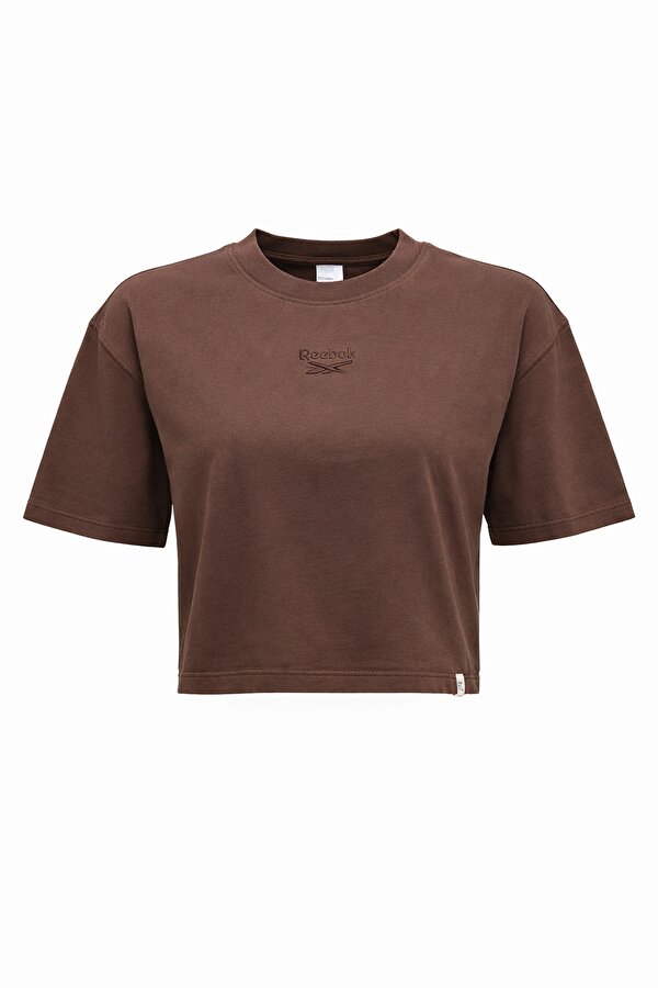 SALLY  TEE Kahverengi Kadın Kısa Kol T-Shirt