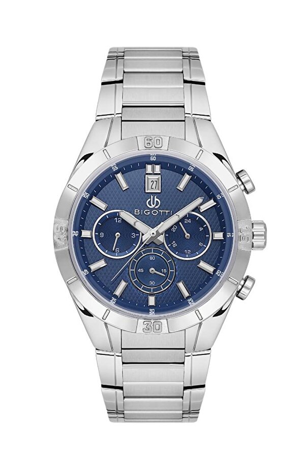 BG.1.10582-3 Çelik Kaplama Fonksiyonlar Aktif Metalik Erkek Kol Saati