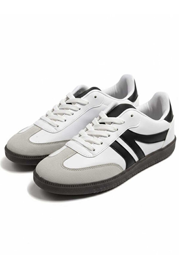 055SAM Sneaker Bağcıklı Düz Taban Spor Ayakkabı Sam Taba Süet