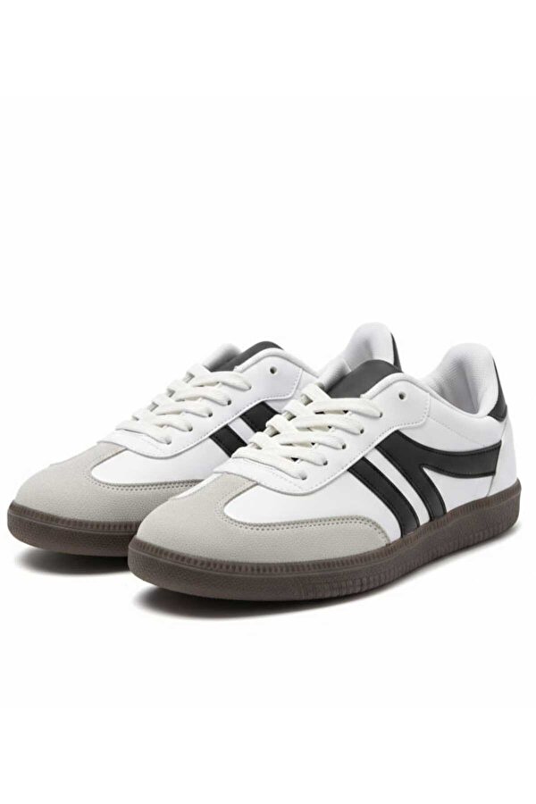 055SAM Sneaker Bağcıklı Düz Taban Spor Ayakkabı Sam Taba Süet