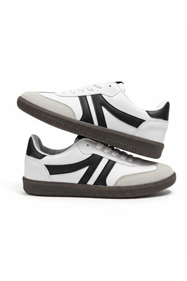 055SAM Sneaker Bağcıklı Düz Taban Spor Ayakkabı Sam Taba Süet