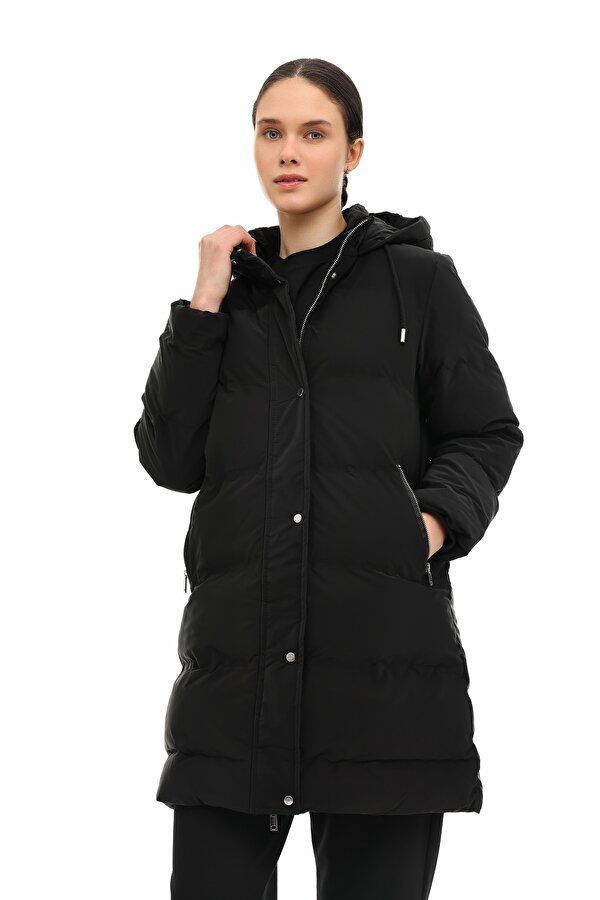 WL 3CROWN 5PR BLACK Woman Long Coat