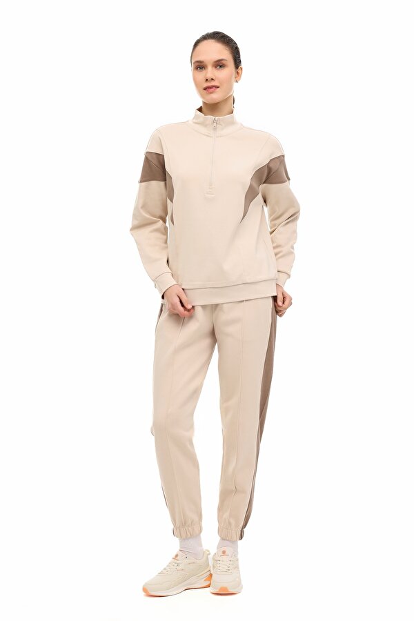 WL 18MERYBEL-FZ2 6FX Bej Kadın Sweatshirt