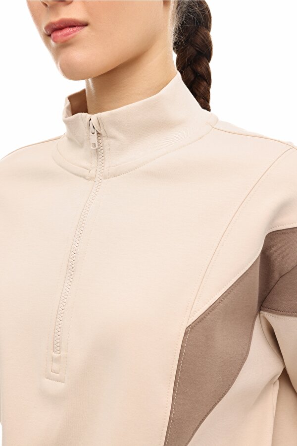 WL 18MERYBEL-FZ2 6FX Bej Kadın Sweatshirt