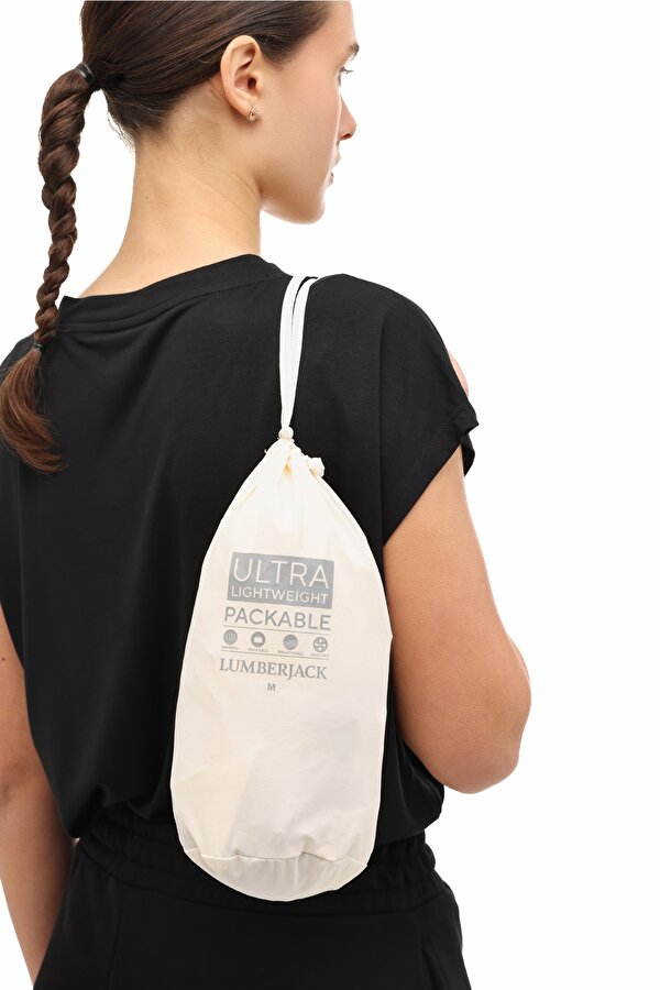 WL 8LOREN 6FX Ekru Kadın Yağmurluk