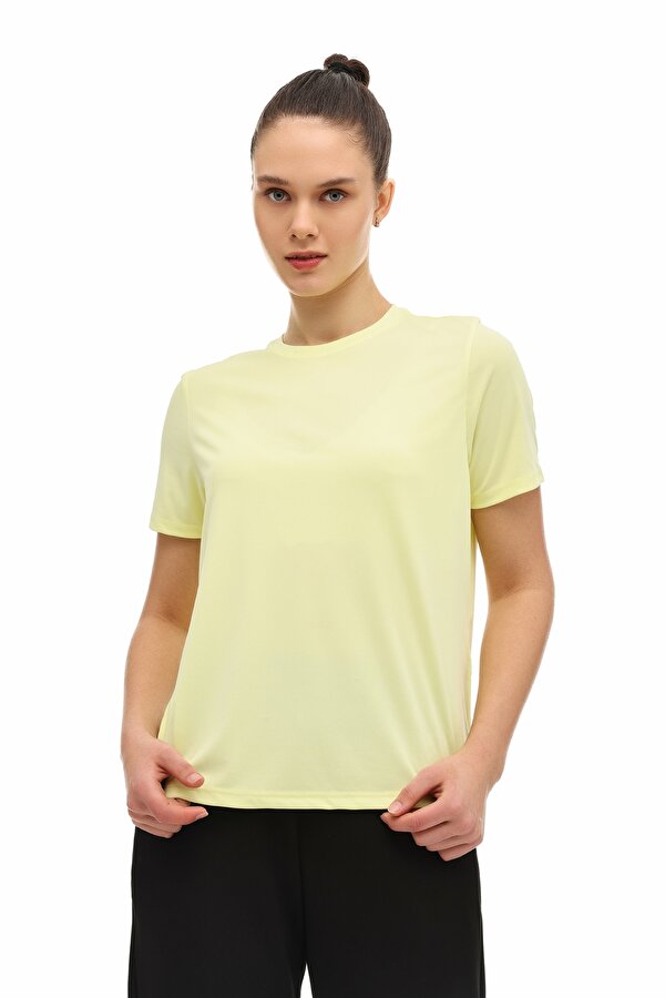 WB 11BELEN 6FX Sarı Kadın Kısa Kol T-Shirt