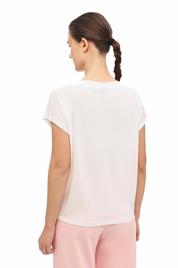 WL 11LEVEL 6FX Ekru Kadın Kısa Kol T-Shirt