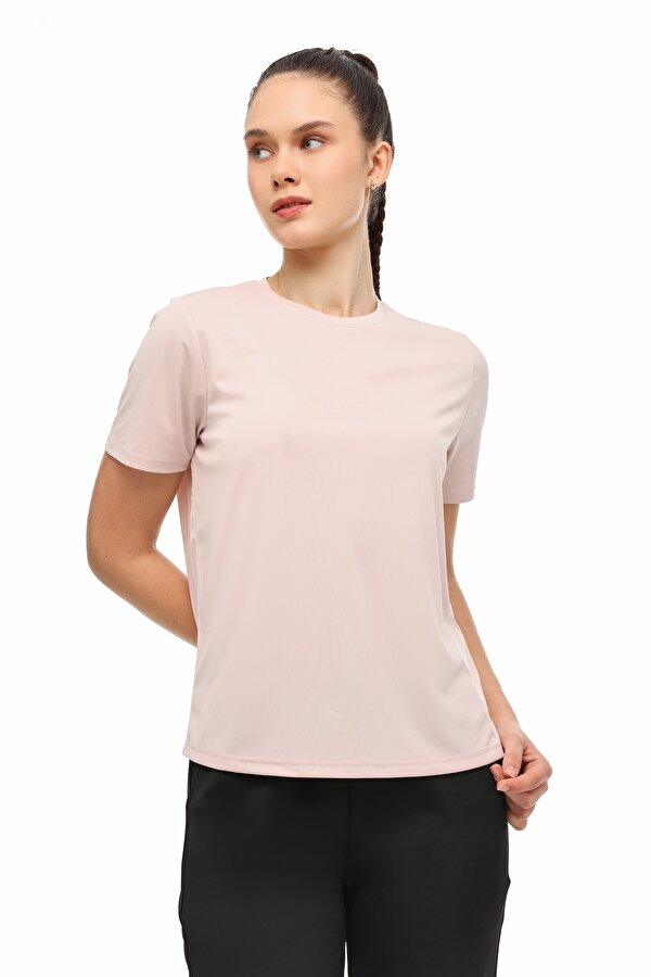 WB 11BELEN 6FX Pudra Kadın Kısa Kol T-Shirt