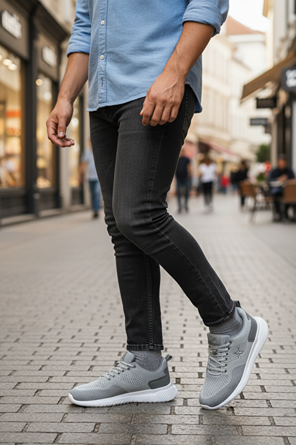 SARDES TX 6FX GRI Erkek Sneaker