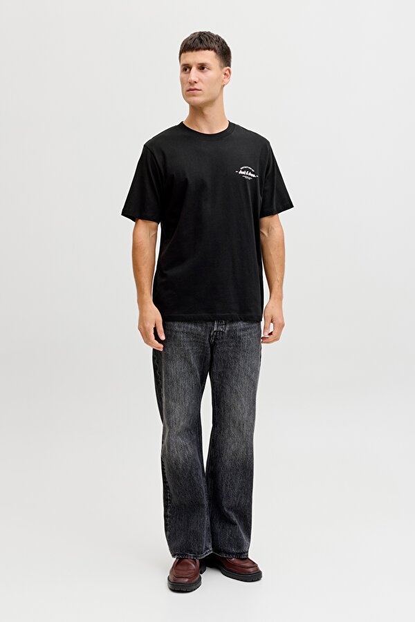 JJBRANDON TEE S Siyah Erkek Kısa Kol T-Shirt