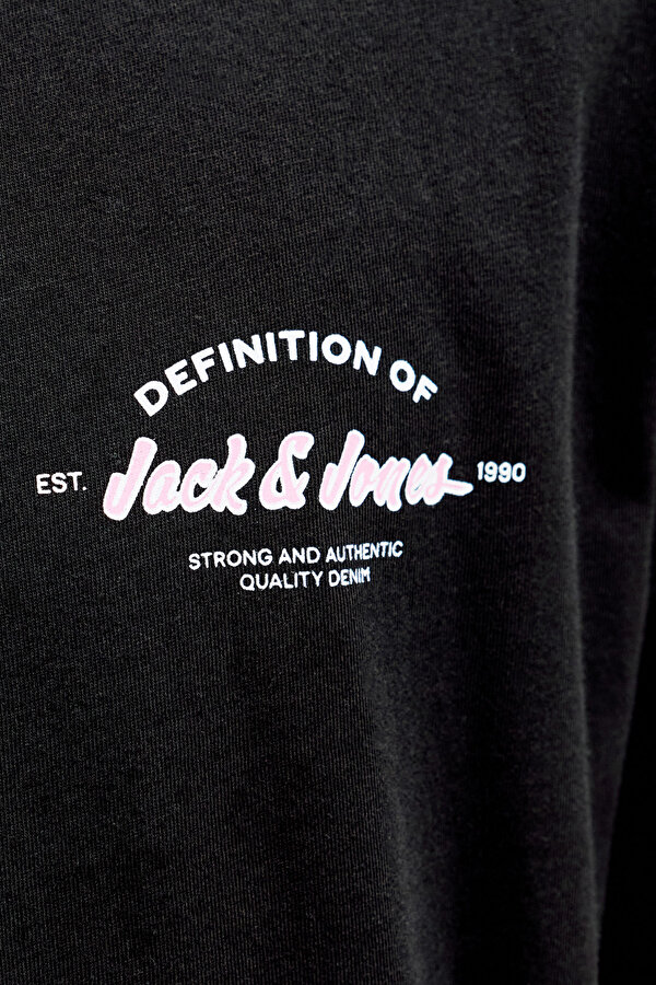 JJBRANDON TEE S Siyah Erkek Kısa Kol T-Shirt