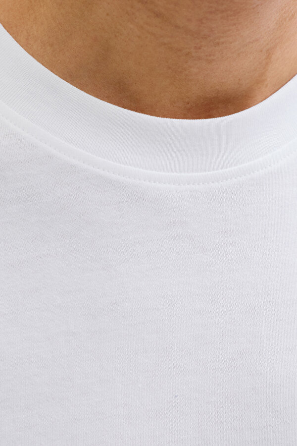 JJBRANDON TEE SS Beyaz Erkek Kısa Kol T-Shirt