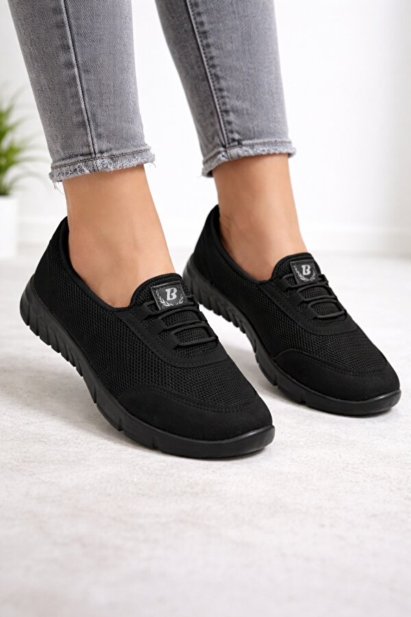 Kadın Günlük Rahat Babet Siyah