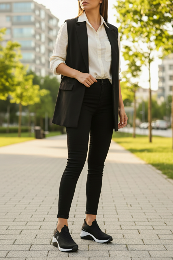 ANDREYA 6FX Siyah Kadın Slip On