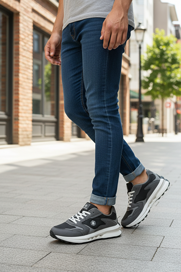 GIERRO 6FX GRI Erkek Spor Ayakkabı