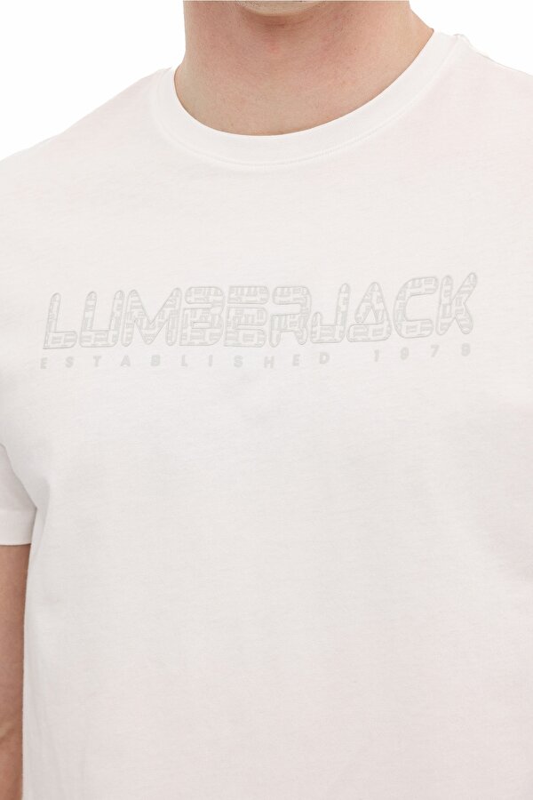 ML ULRICH  11ID1-100 6FX KIRIK BEYAZ Erkek Kısa Kol T-Shirt