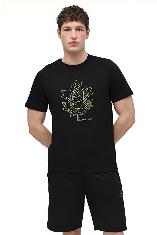 ML BERA 11TRV38 6FX Siyah Erkek Kısa Kol T-Shirt