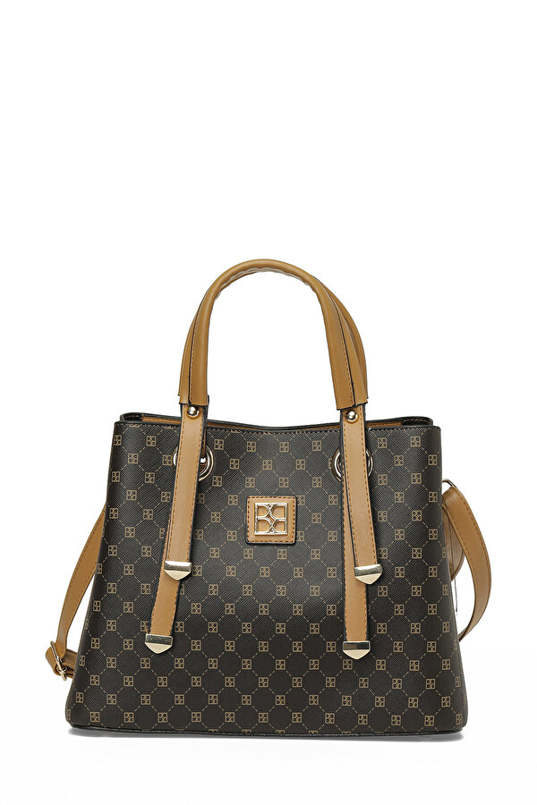 MNG SALLANTI AKS KL 6FX KAHVE MULTI Kadın Kol Çantası