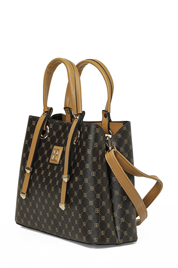 MNG SALLANTI AKS KL 6FX KAHVE MULTI Kadın Kol Çantası