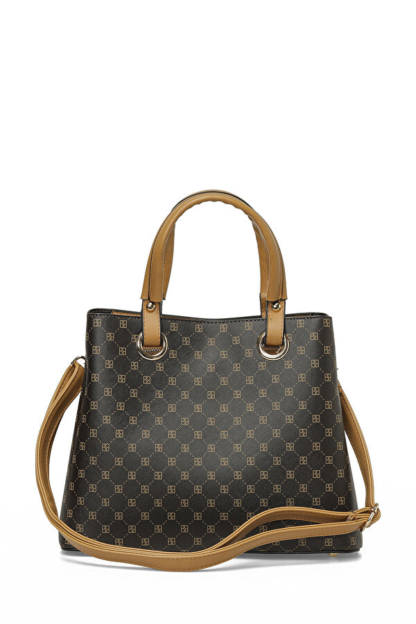 MNG SALLANTI AKS KL 6FX KAHVE MULTI Kadın Kol Çantası