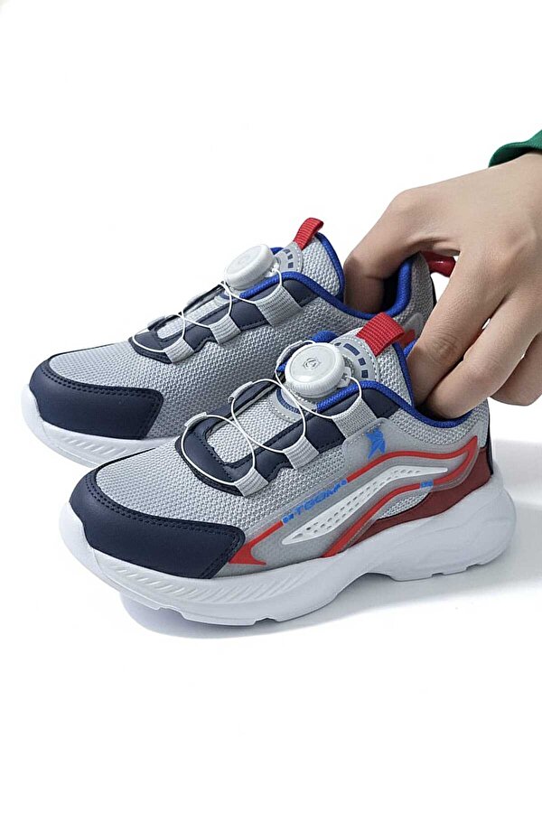 OTOMATİK BAĞCIKLI BUZ LACİVERT ÇOCUK SPOR AYAKKABI